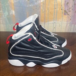 Nike Air Jordan Pro Strong Black Basketball Sneakers Youth size 3Y Fair
